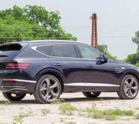 Big 22-inch alloy wheels don't ruin the ride of this luxury SUV.