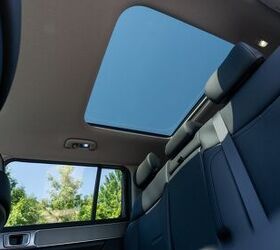 A big panoramic roof gives folks in the second and third rows extra natural light. Image credit: Eamonn O'Connell