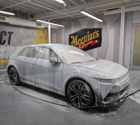 If you're using a pressure washer to wash your car, Meguiar's recommends using the 40 degree nozzle. Photo credit: Jason Siu