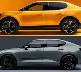 Even with the Polestar in its most aggressive BST trim, the similarities are obvious. Image credit: Ford/Polestar