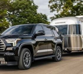 2024 Toyota Sequoia towing an airstream trailer