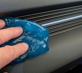 The Sticky Icky car cleaning gel is helpful to get into little nooks and crannies like this, on the dash of the Ioniq 5 N. Photo credit: Jason Siu