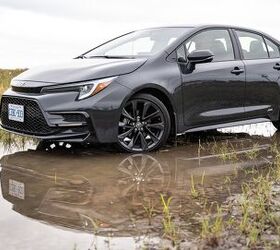 A current Corolla on the grounds where Toyota's first Canadian plant was built. Image credit: Jeff Wilson