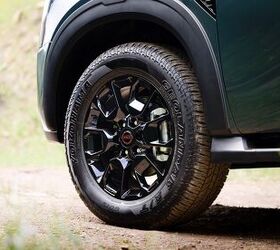 The PRO-4X nets chunky 20-inch alloys and Yokohama Geolander tires. Image credit: Nissan USA