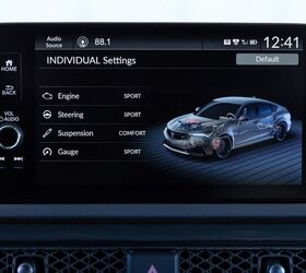 2024 Acura Integra Type S Display screen individual settings