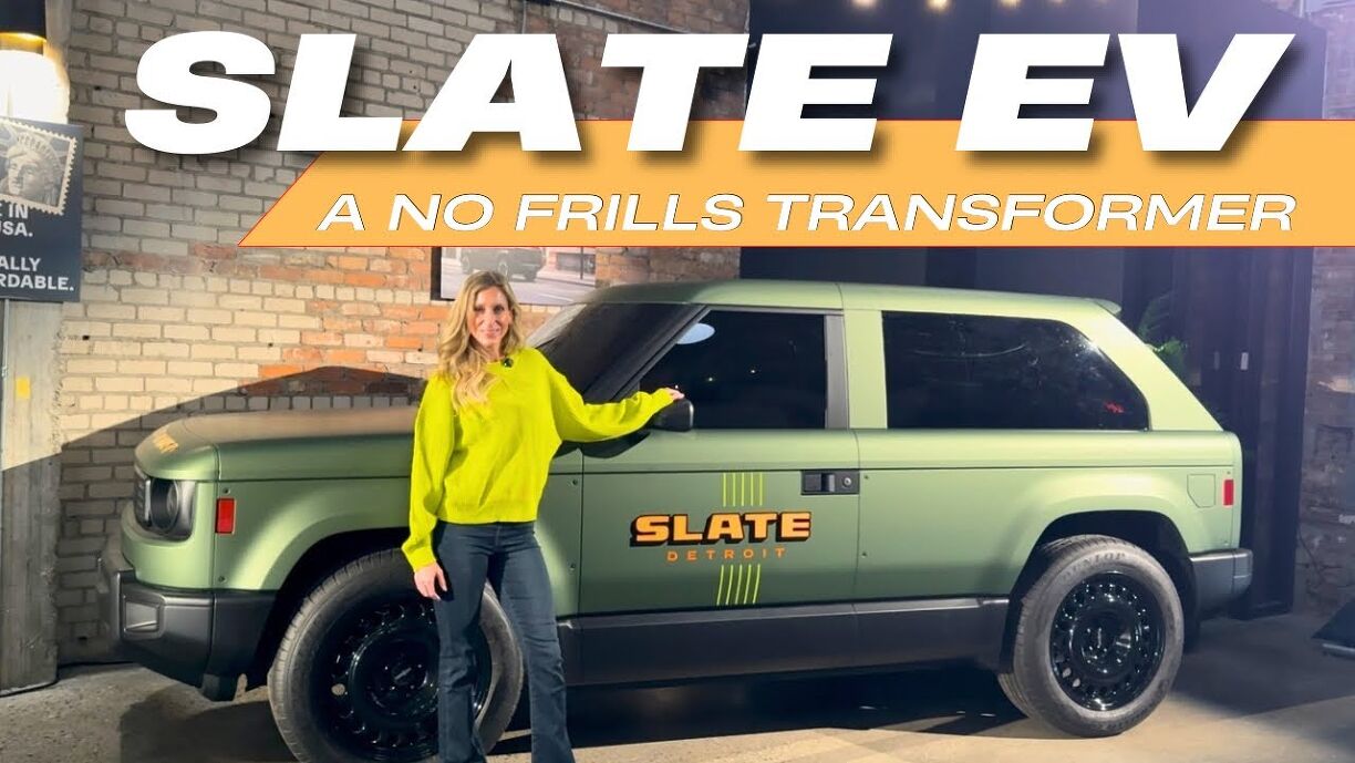 First Look at the SLATE Electric Truck Minimalist EV Utility Vehicle