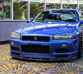 top 10 old cars of the 2026 detroit auto show, Nissan Stagea with R34 Skyline GT R Conversion