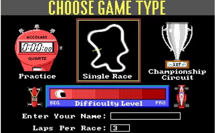 Early Sim Racing Video Game Throwback: Grand Prix Circuit - The First Sim Racer ...