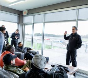 Ron Fellows aka "The Mayor of Mosport" giving an overview of the on-track activities for the day.