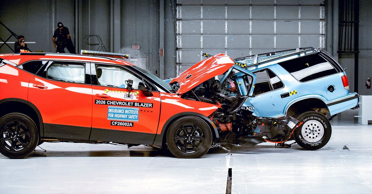 Watch: 1996 Chevy Blazer Destroyed by 2026 Model in Brutal Crash Test ...