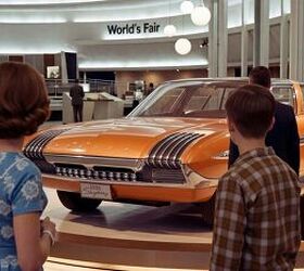 this fords wagon from 1964 literally has a living room sofa inside