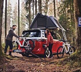 look volkswagen is even putting screens and cameras on bicycles now