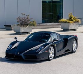 the world s only matte black ferrari enzo is going to auction