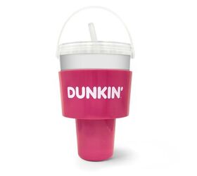 The Dunkin' Iced Beverage Bucket Holder is an answer to a question no one asked.